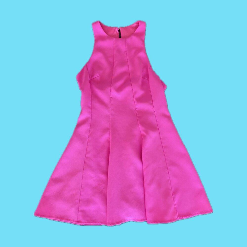 Bright Pink Summer Mini Dress